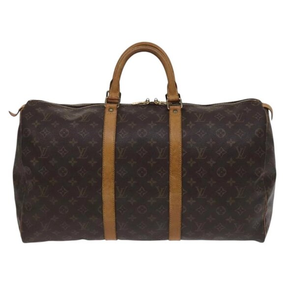 LOUIS VUITTON Monogram Keepall 50 Boston Bag M41426 LV Auth - Picture 11 of 16